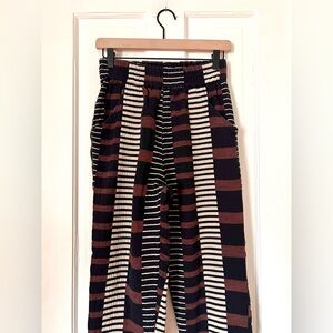 Ace & Jig Gatsby Lockwood Striped Black and Brown Pants